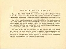 [USS CORAL SEA TRIBUTE SITE]