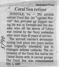 [USS CORAL SEA TRIBUTE SITE]